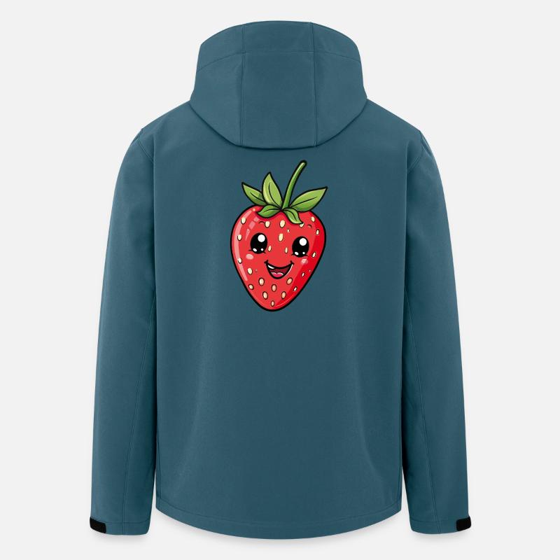 Erdbeere - Recycelte Männer Softshell-Jacke von Stanley/Stella - Dunkles Petrol