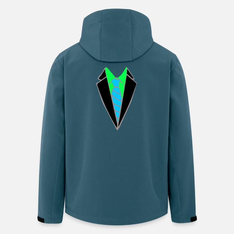Neon jacket with blue tie - Men’s Recycled Softshell Jacket by Stanley/Stella - stargazer