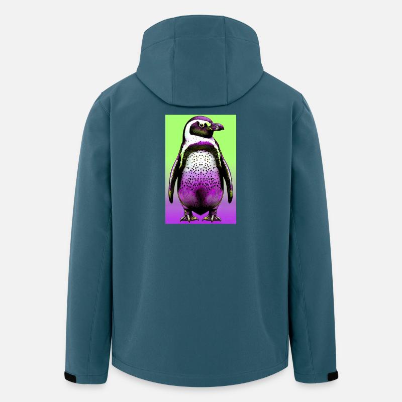 Pinguin - Recycelte Männer Softshell-Jacke von Stanley/Stella - Dunkles Petrol