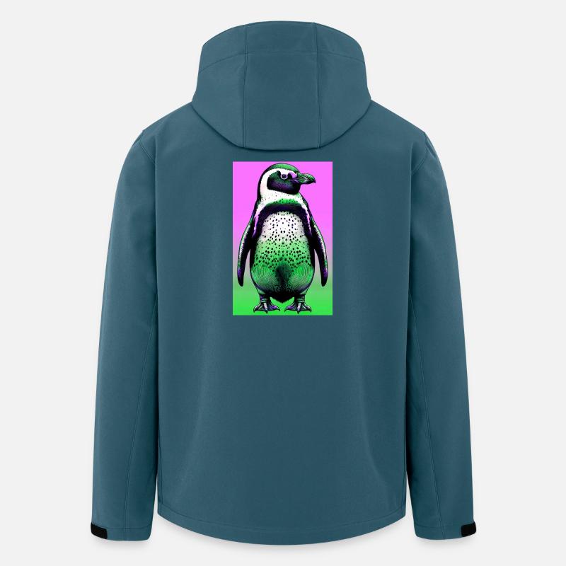 Pinguin - Recycelte Männer Softshell-Jacke von Stanley/Stella - Dunkles Petrol
