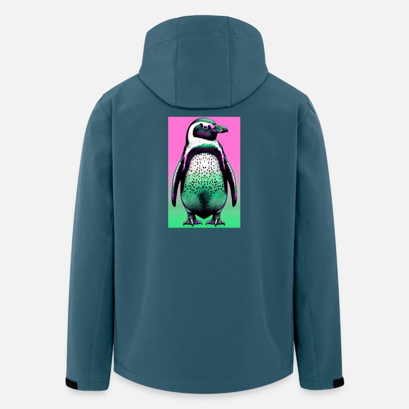 Pinguin - Recycelte Männer Softshell-Jacke von Stanley/Stella - Dunkles Petrol