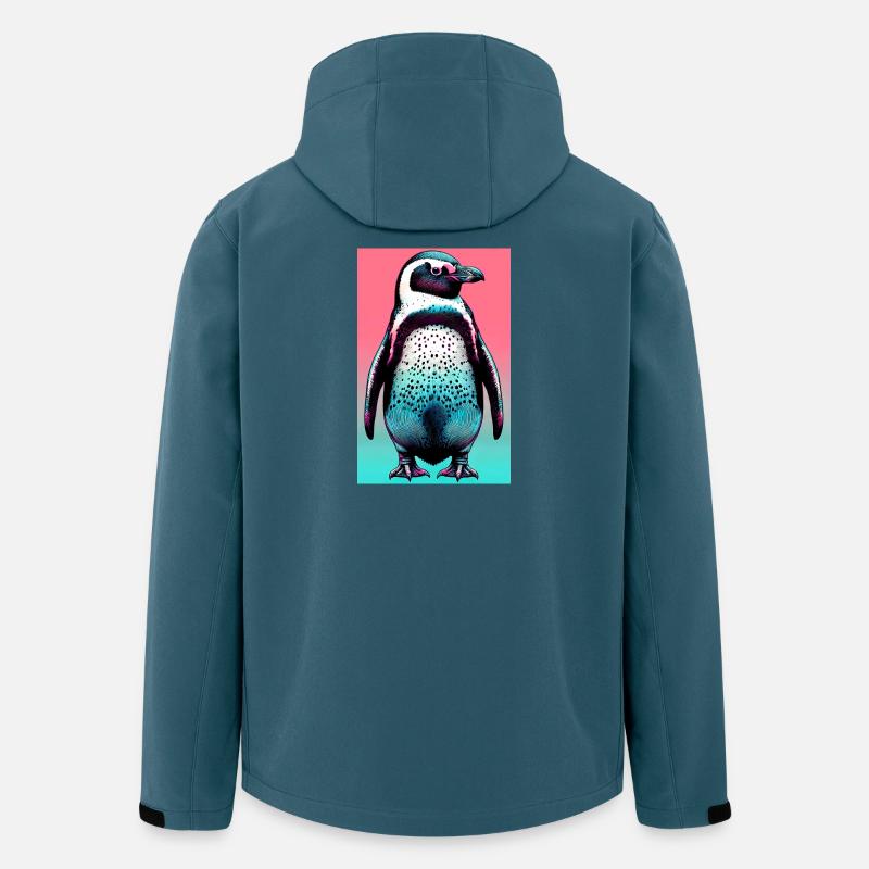 Pinguin - Recycelte Männer Softshell-Jacke von Stanley/Stella - Dunkles Petrol