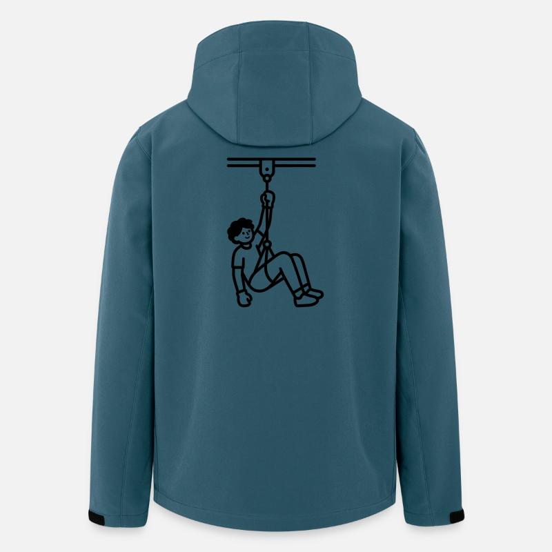 Zip Lines - Men’s Recycled Softshell Jacket by Stanley/Stella - stargazer