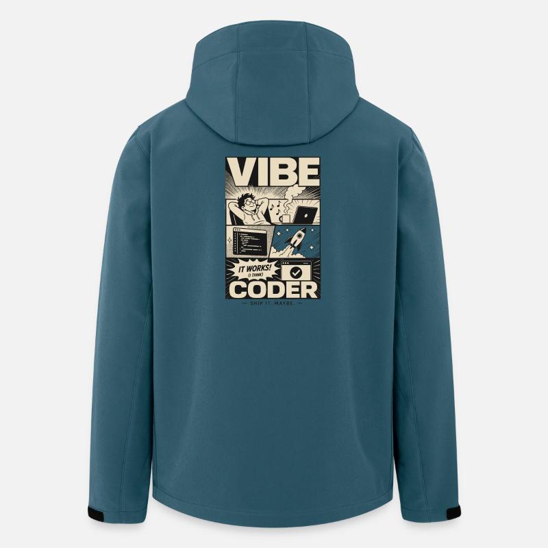 Vibe Coder Programmer Humor - Men’s Recycled Softshell Jacket by Stanley/Stella - stargazer