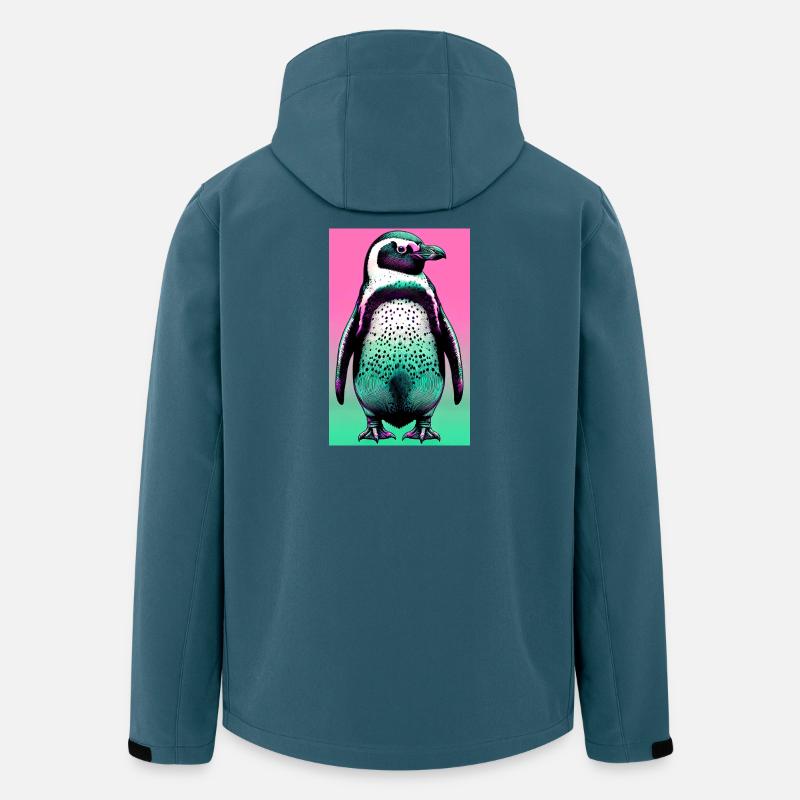Pinguin - Recycelte Männer Softshell-Jacke von Stanley/Stella - Dunkles Petrol