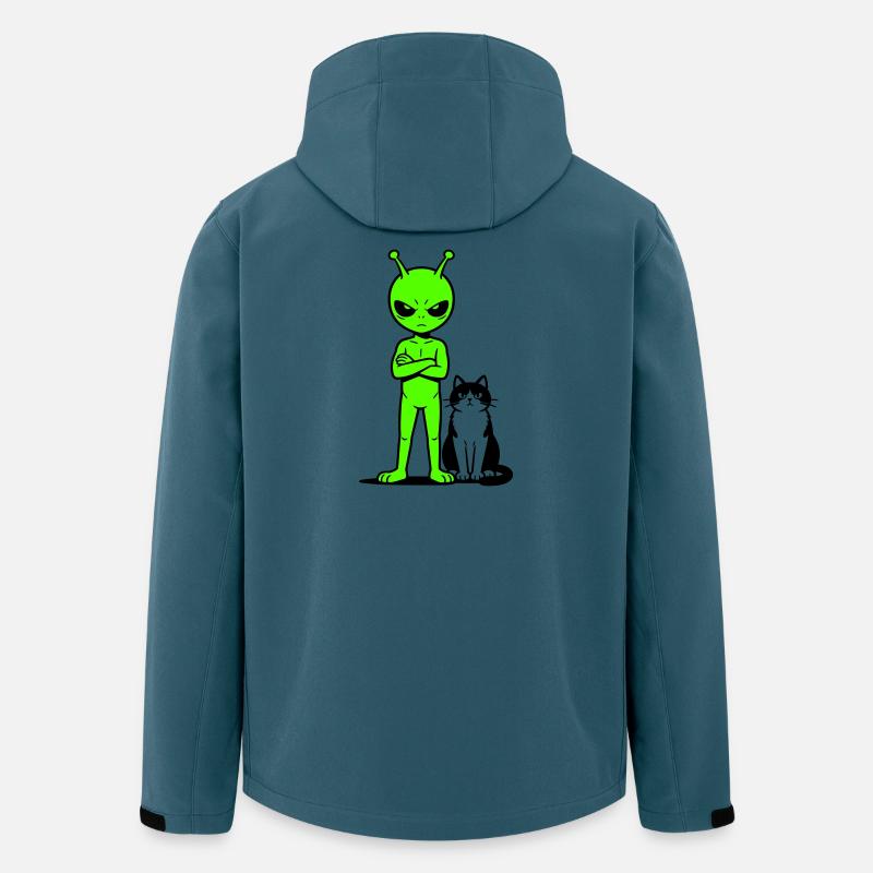 Alien Comic Humor - Men’s Recycled Softshell Jacket by Stanley/Stella - stargazer