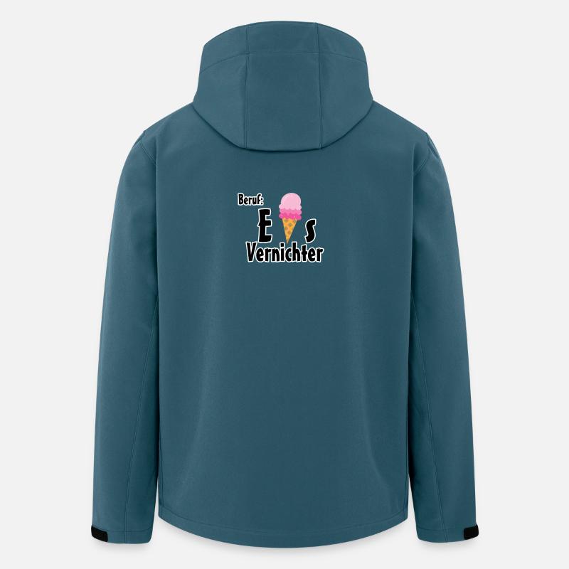 Beruf - Eisvernichter Geschenk Eis Sommer - Recycelte Männer Softshell-Jacke von Stanley/Stella - Dunkles Petrol