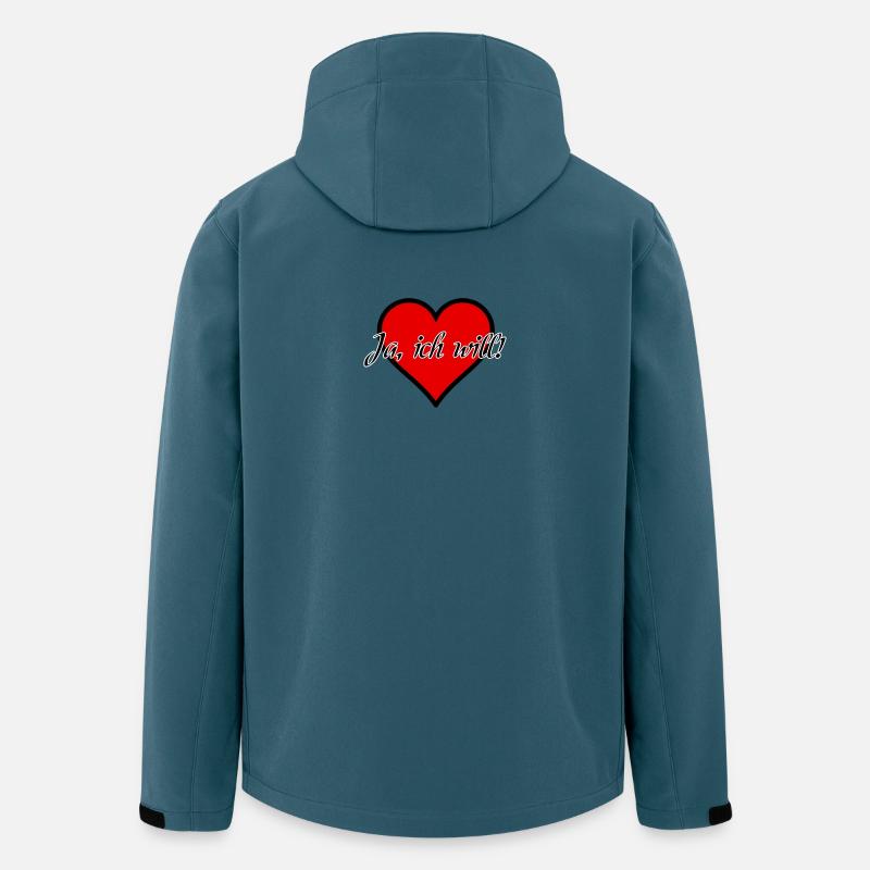 Ich will Heirat Hochzeit Ehe Antrag Liebe Geschenk - Recycelte Männer Softshell-Jacke von Stanley/Stella - Dunkles Petrol
