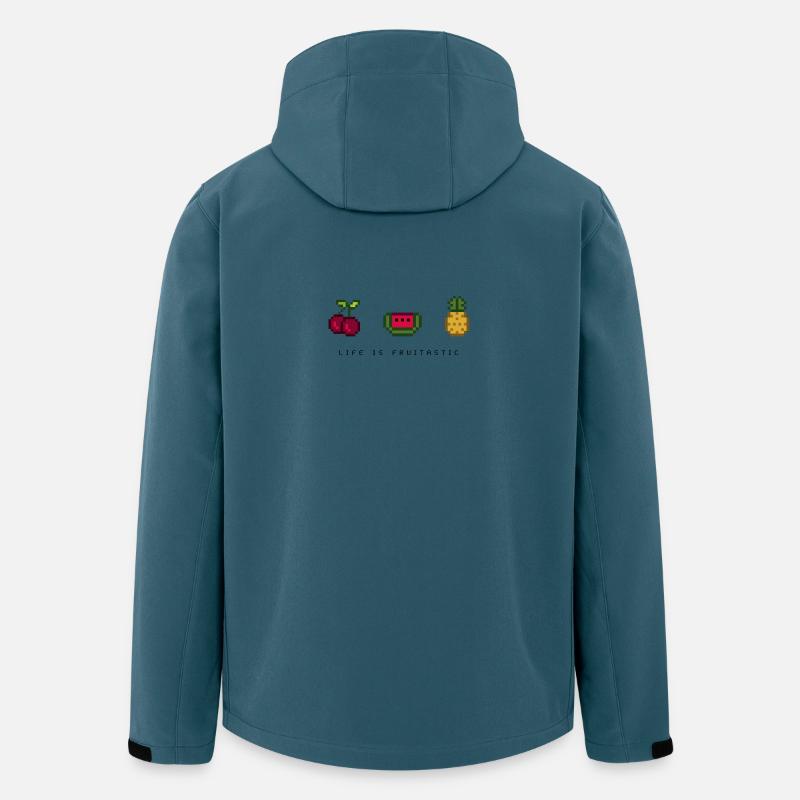 life is fruitastic - Recycelte Männer Softshell-Jacke von Stanley/Stella - Dunkles Petrol