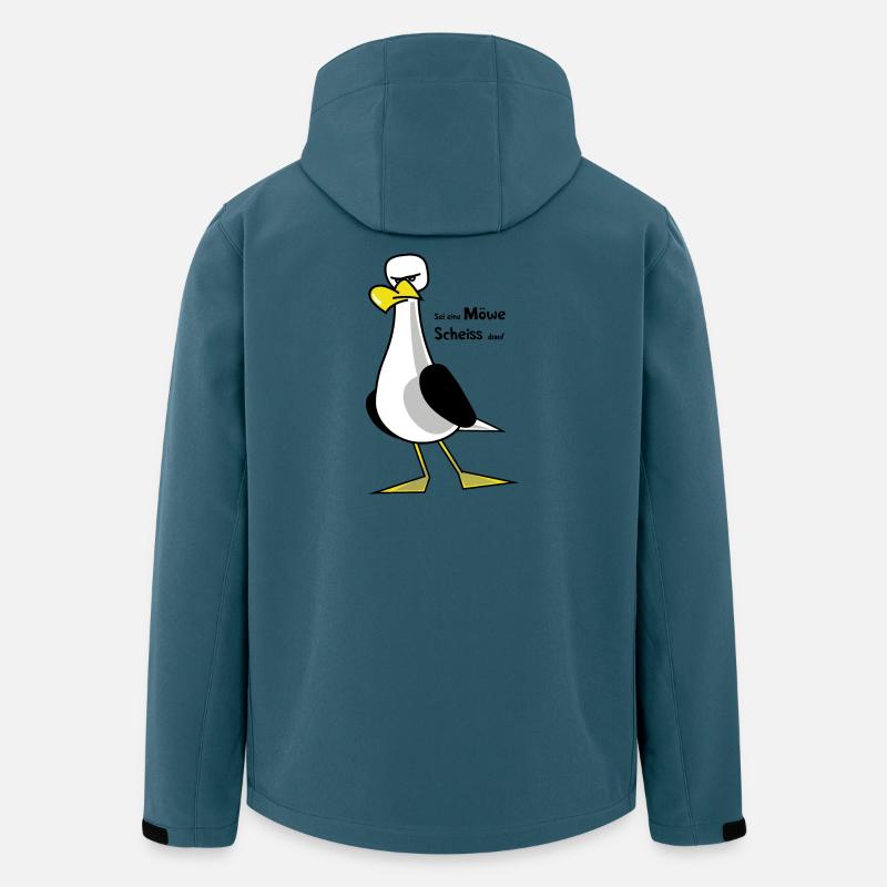 Sei eine Möwe ... - Recycelte Männer Softshell-Jacke von Stanley/Stella - Dunkles Petrol