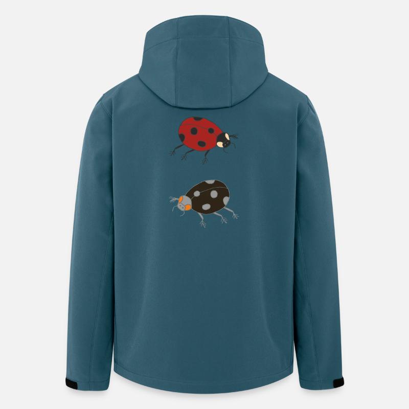 marienkäfer duo farbig - Recycelte Männer Softshell-Jacke von Stanley/Stella - Dunkles Petrol