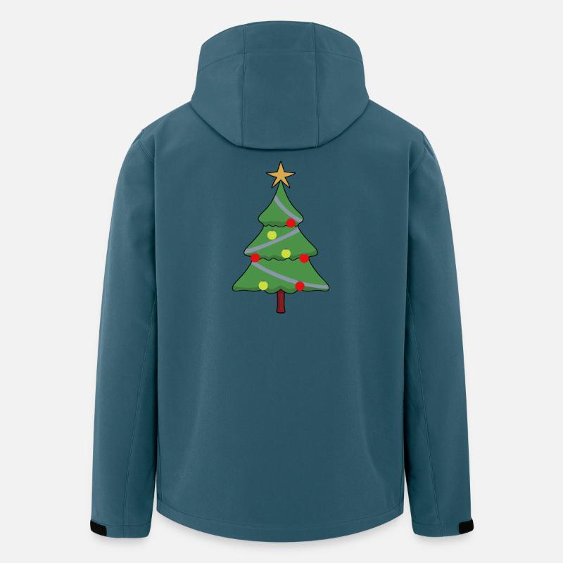 Entzückender Weihnachtsbaum - Recycelte Männer Softshell-Jacke von Stanley/Stella - Dunkles Petrol