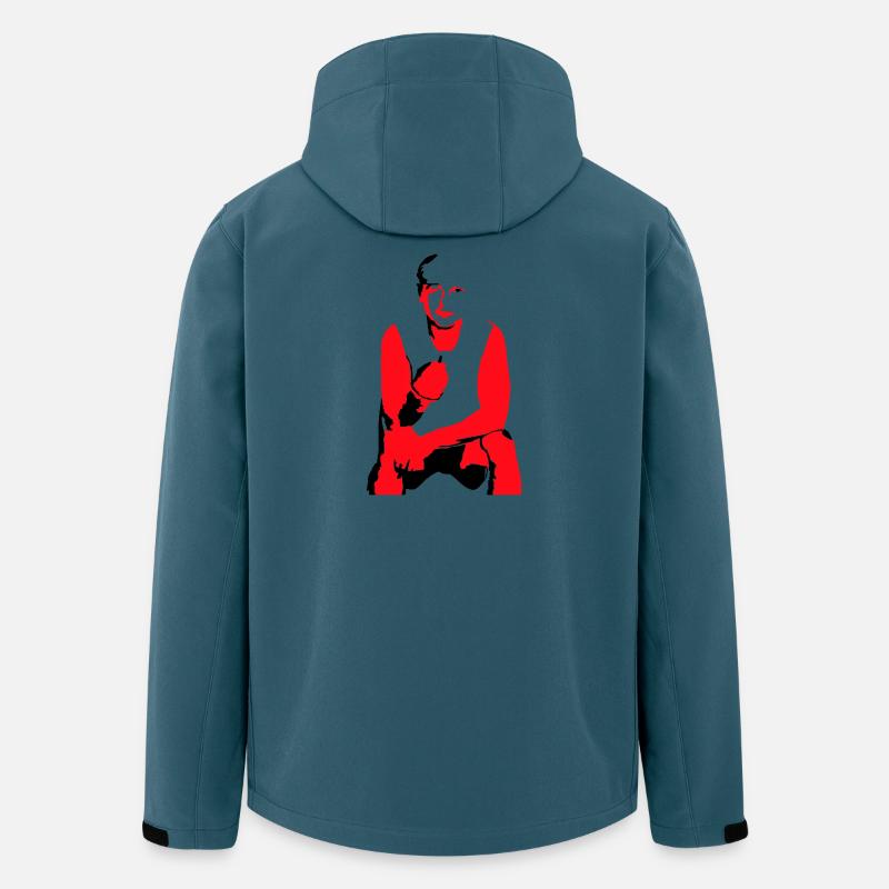 Bruder - Recycelte Männer Softshell-Jacke Discoverer von Stanley/Stella - Dunkles Petrol