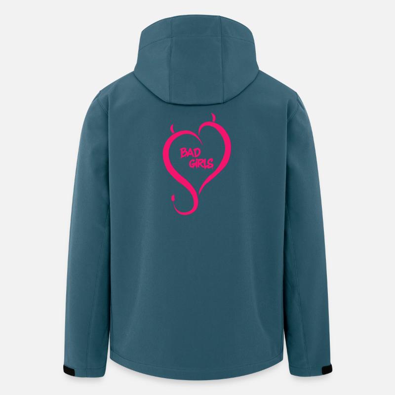 Böse Mädchen - Recycelte Männer Softshell-Jacke von Stanley/Stella - Dunkles Petrol