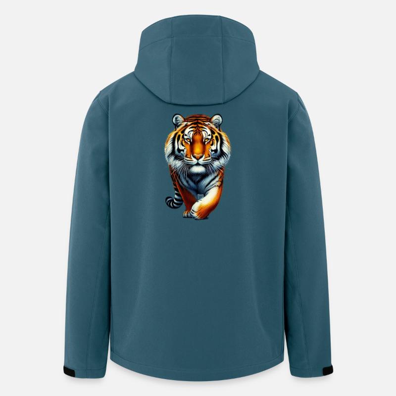 Tiger - Recycelte Männer Softshell-Jacke von Stanley/Stella - Dunkles Petrol