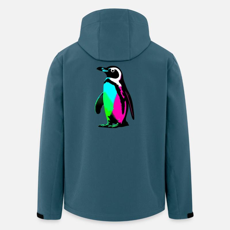 Pinguin - Recycelte Männer Softshell-Jacke von Stanley/Stella - Dunkles Petrol