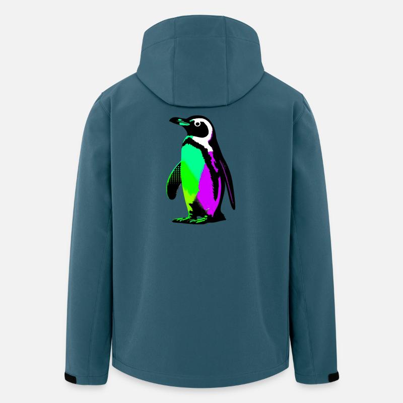 Pinguin - Recycelte Männer Softshell-Jacke von Stanley/Stella - Dunkles Petrol