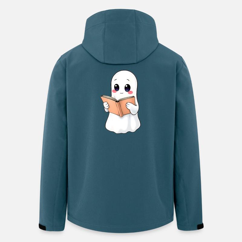 Gespenst liest ein Buch - Recycelte Männer Softshell-Jacke von Stanley/Stella - Dunkles Petrol