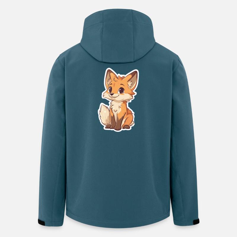 Fuchs - Recycelte Männer Softshell-Jacke von Stanley/Stella - Dunkles Petrol