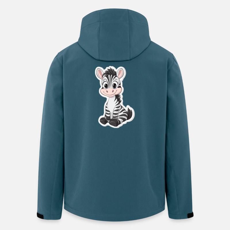 Zebra - Recycelte Männer Softshell-Jacke von Stanley/Stella - Dunkles Petrol