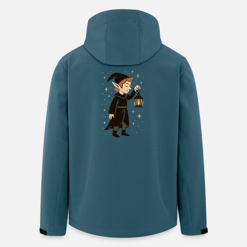 Elfenlaterne im Sternenglanz - Recycelte Männer Softshell-Jacke von Stanley/Stella - Dunkles Petrol