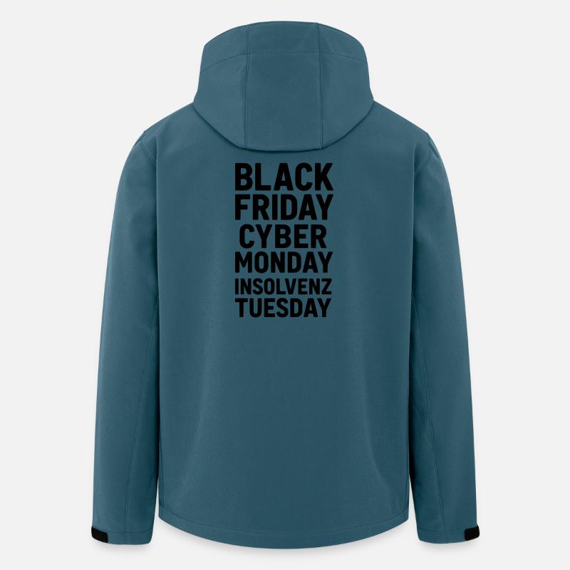 black friday lustiger spruch insolvenz - Recycelte Männer Softshell-Jacke von Stanley/Stella - Dunkles Petrol