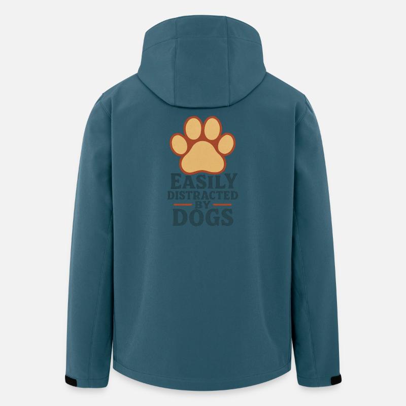 Leicht von Hunden ablenkbar - Recycelte Männer Softshell-Jacke von Stanley/Stella - Dunkles Petrol