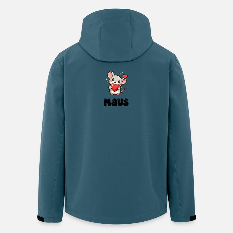 Maus - Recycelte Männer Softshell-Jacke von Stanley/Stella - Dunkles Petrol