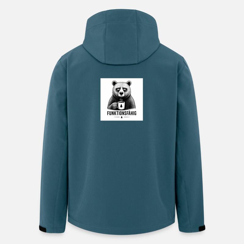 Bär FUNKTIONSFÄHIG 2 - Recycelte Männer Softshell-Jacke von Stanley/Stella - Dunkles Petrol