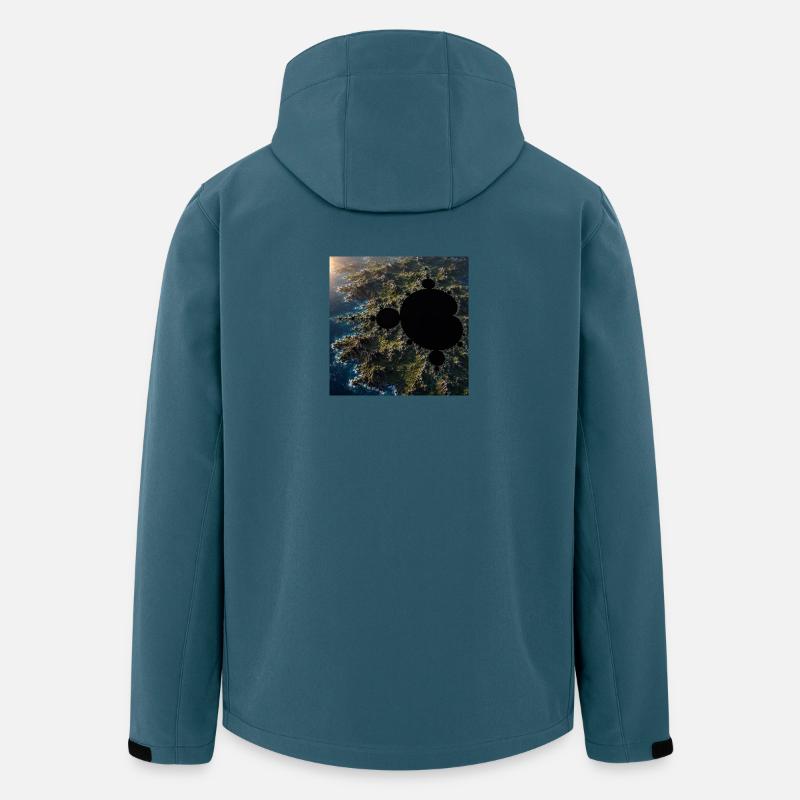 Fractale marine au-dessus de la côte - Veste softshell homme en polyester recyclé Stanley/Stella - bleu pétrole foncé