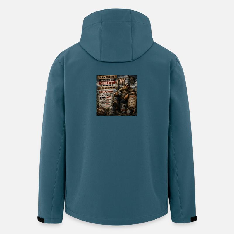 Wikinger Mut und Freiheit Motiv - Recycelte Männer Softshell-Jacke von Stanley/Stella - Dunkles Petrol