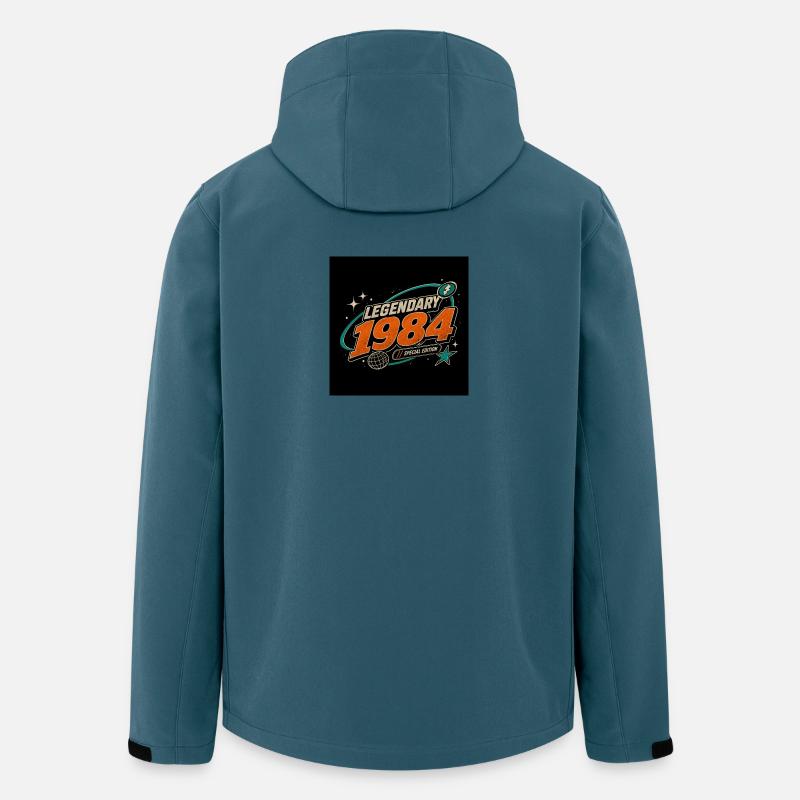 Retro Future 2003 – Édition limitée - Veste softshell homme en polyester recyclé Stanley/Stella - bleu pétrole foncé