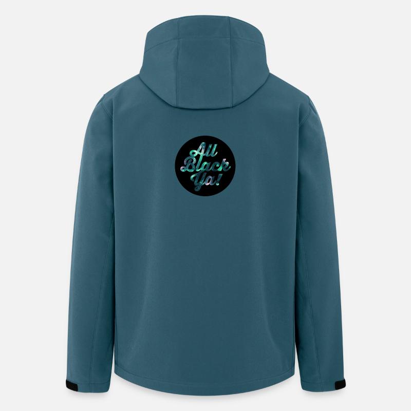 All Black Ya Galaxy Glitzer - Recycelte Männer Softshell-Jacke von Stanley/Stella - Dunkles Petrol