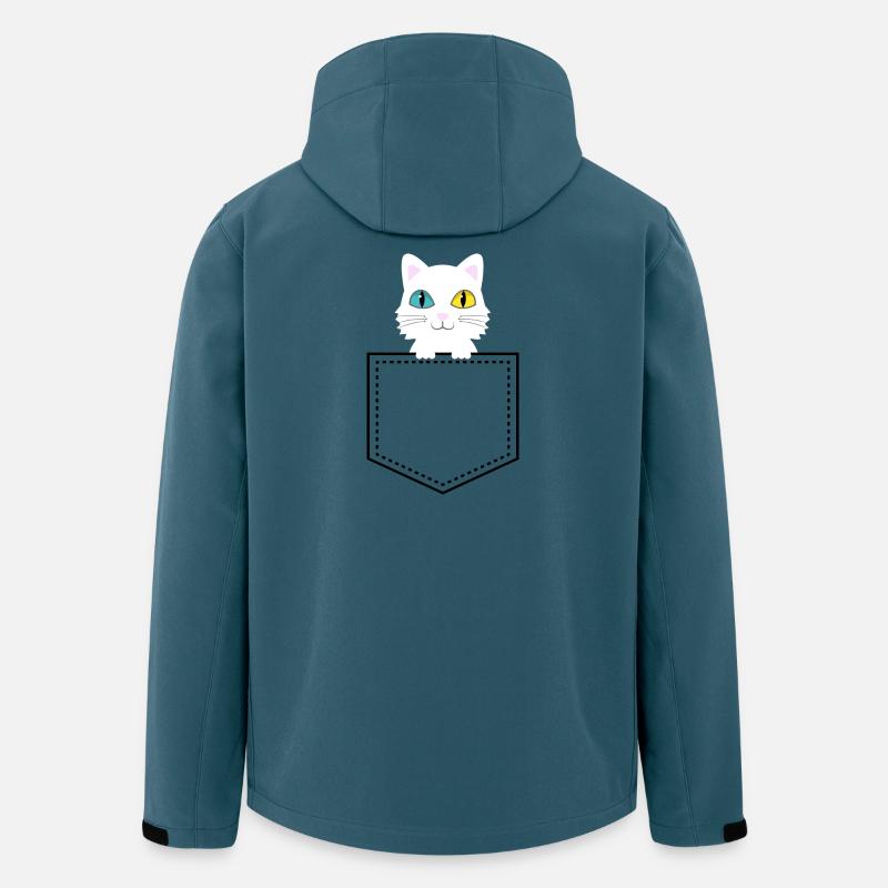 Taschentier Türkische Angora - Recycelte Männer Softshell-Jacke von Stanley/Stella - Dunkles Petrol