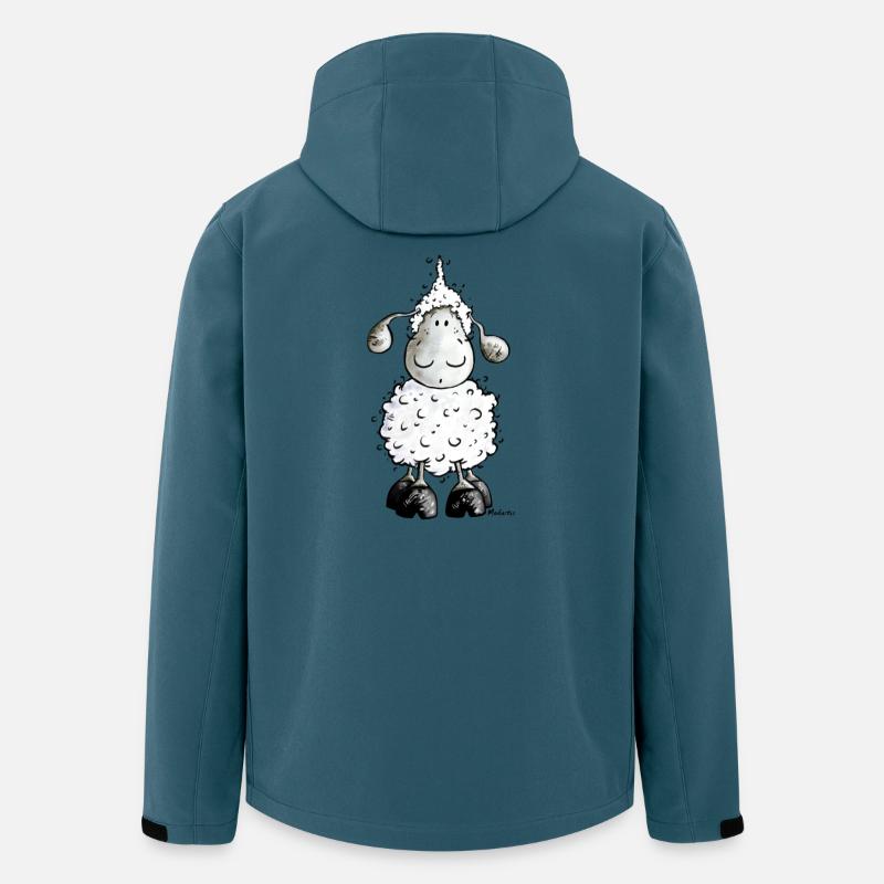 Mc Wolle Wollschaf Schaf - Recycelte Männer Softshell-Jacke von Stanley/Stella - Dunkles Petrol