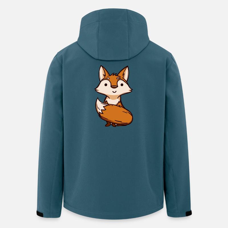 Fuchs Tier Lebewesen - Recycelte Männer Softshell-Jacke von Stanley/Stella - Dunkles Petrol