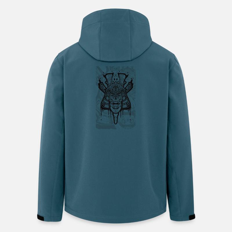 Samurai skull  - Recycelte Männer Softshell-Jacke von Stanley/Stella - Dunkles Petrol