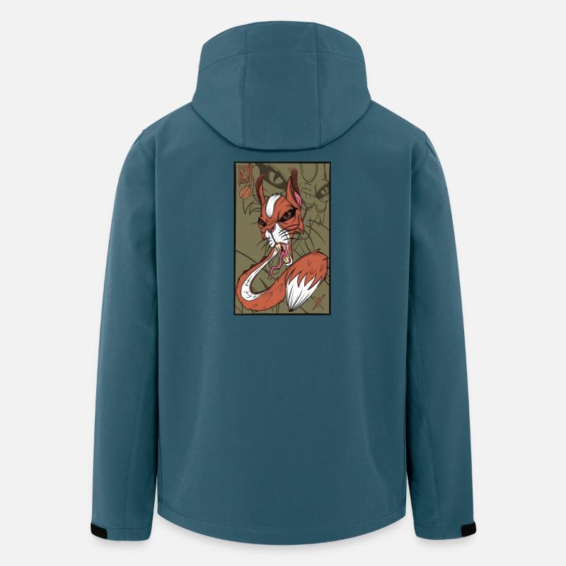 Foxy snake squirrel - Recycelte Männer Softshell-Jacke von Stanley/Stella - Dunkles Petrol