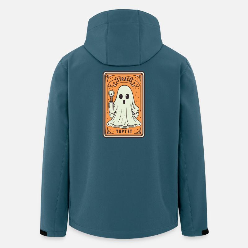 Tarot Card Ghost with Stick - Men’s Recycled Softshell Jacket by Stanley/Stella - stargazer