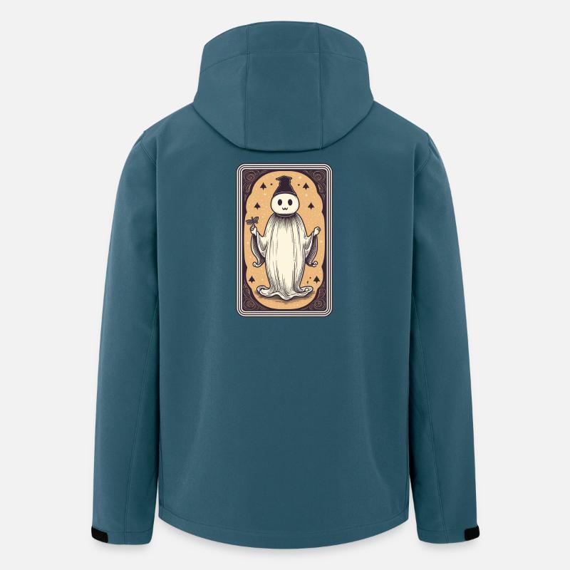 Glücklicher Geist Tarot Karte - Recycelte Männer Softshell-Jacke von Stanley/Stella - Dunkles Petrol