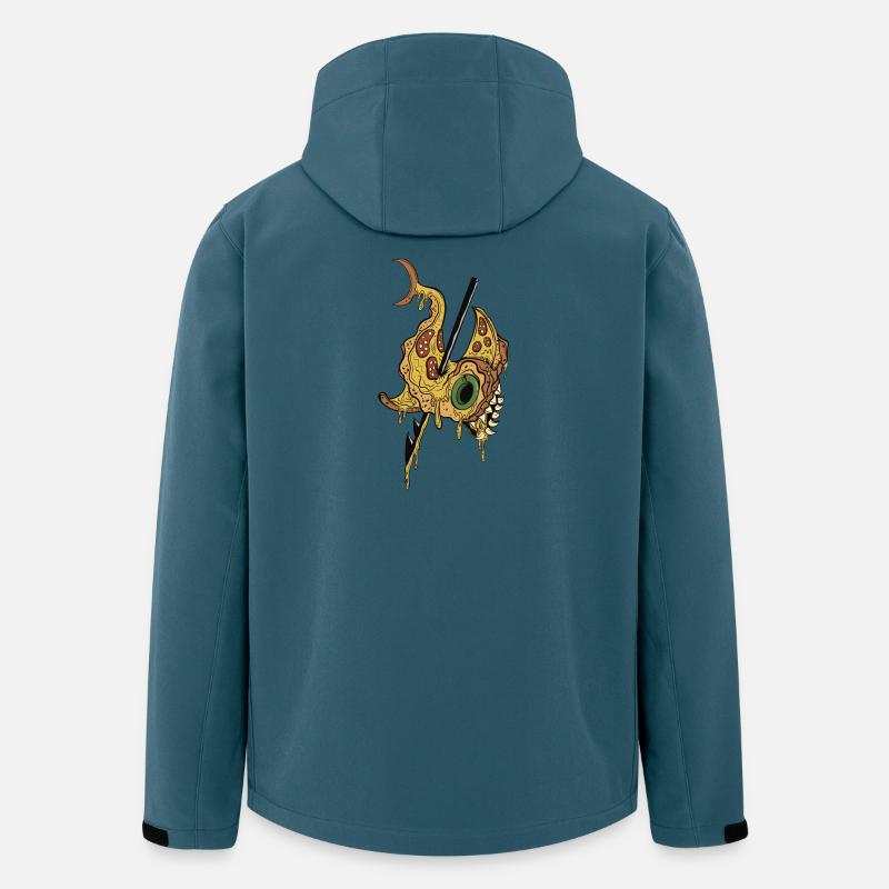 PIZZA HAI - Recycelte Männer Softshell-Jacke von Stanley/Stella - Dunkles Petrol