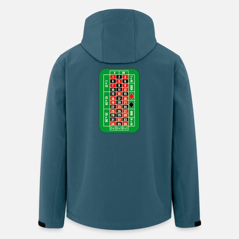 Tisch-Casino - Recycelte Männer Softshell-Jacke von Stanley/Stella - Dunkles Petrol