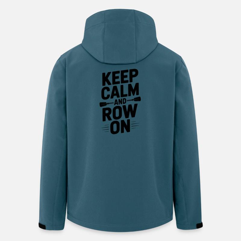 Keep Calm and Row On - Men’s Recycled Softshell Jacket by Stanley/Stella - stargazer