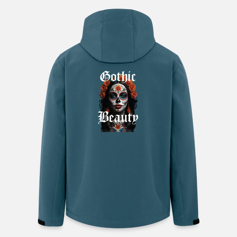 Gothic Schönheit Zuckerschädel - Recycelte Männer Softshell-Jacke von Stanley/Stella - Dunkles Petrol
