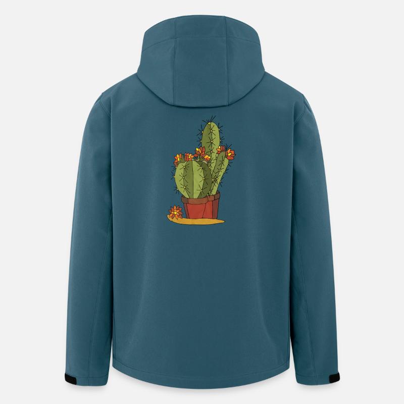 Blumen - Recycelte Männer Softshell-Jacke von Stanley/Stella - Dunkles Petrol