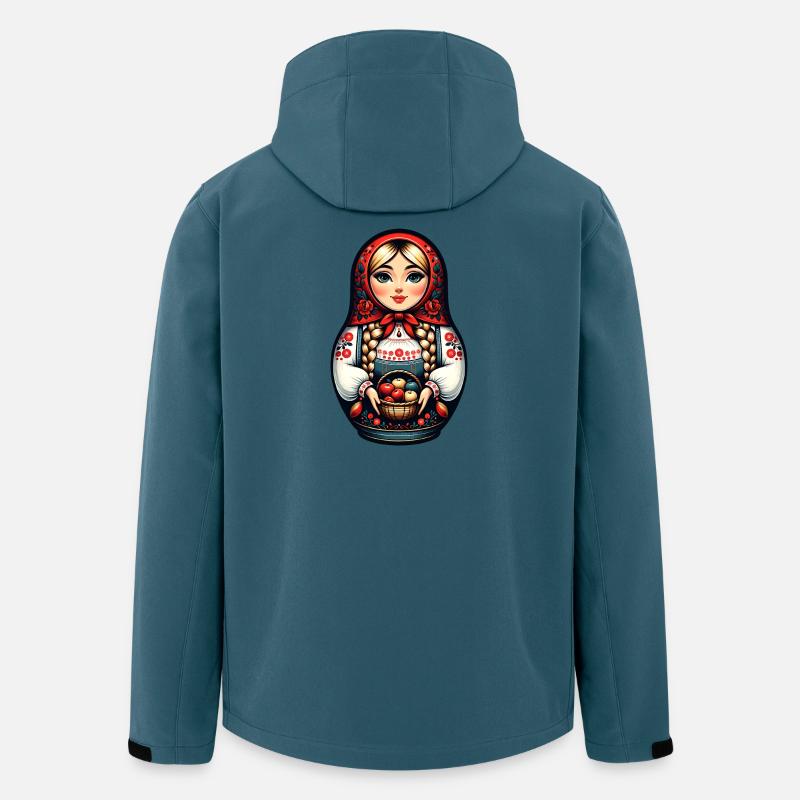 Matryoshka in Russian Matryoshka Doll Russian - Men’s Recycled Softshell Jacket by Stanley/Stella - stargazer