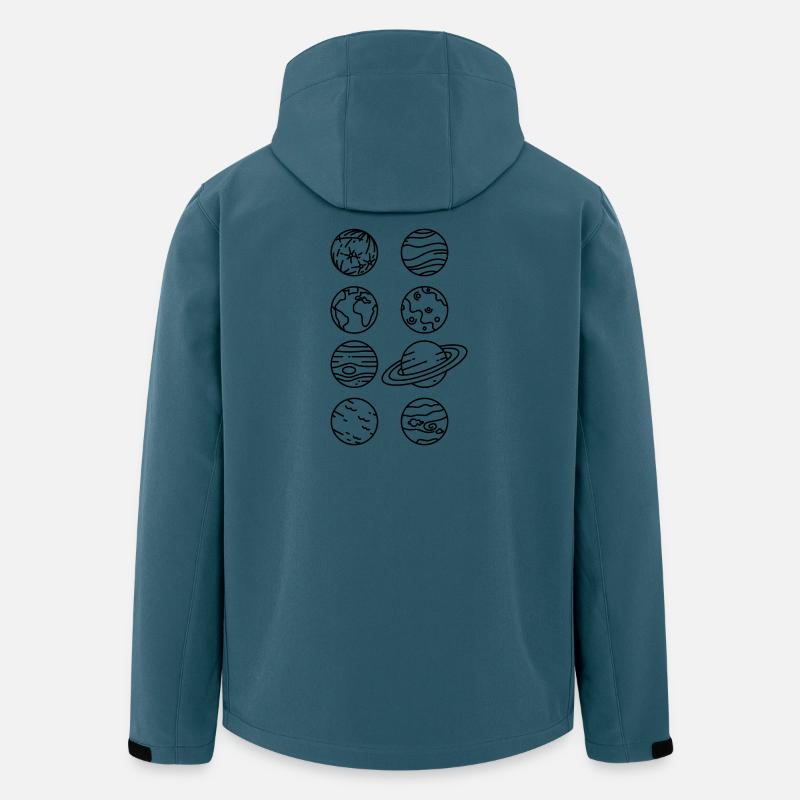 Solar System Planets – Solar System Space - Men’s Recycled Softshell Jacket by Stanley/Stella - stargazer
