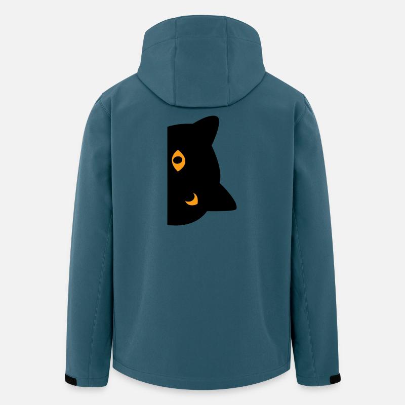 schwarze Katze - Recycelte Männer Softshell-Jacke von Stanley/Stella - Dunkles Petrol