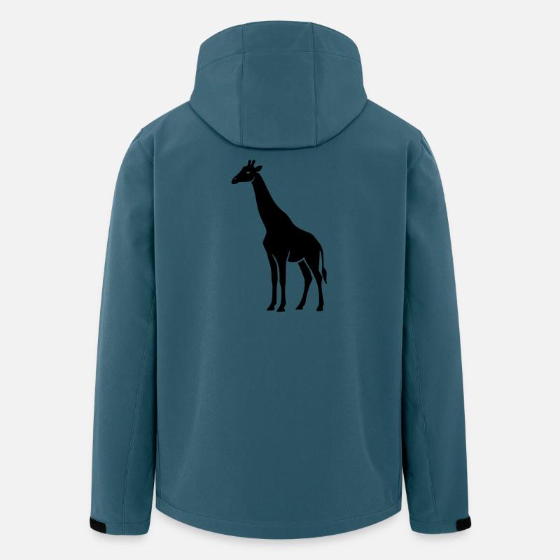 Giraffe - Recycelte Männer Softshell-Jacke von Stanley/Stella - Dunkles Petrol