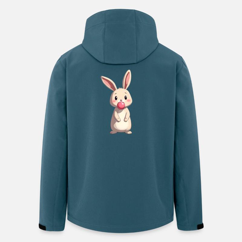 Kaninchen mit Kaugummi - Recycelte Männer Softshell-Jacke von Stanley/Stella - Dunkles Petrol